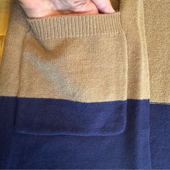 Ecowish Size XL Open Front Colorblock Long‎ Cardigan - Picture 4 of 14